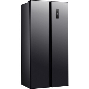 Холодильник WILLMARK SBS-647NFID серый металлик