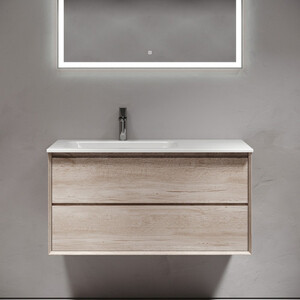Тумба под раковину Sancos Marmi 2.0 100х45 левая, дуб галифакс натуральный (MR2.0100LEG)