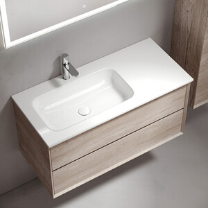 Тумба под раковину Sancos Marmi 2.0 100х45 левая, дуб галифакс натуральный (MR2.0100LEG)