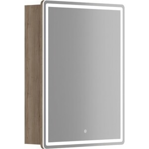 Зеркальный шкаф Sancos Mirror 60х75 подсветка, сенсор, дуб галифакс натуральный (MI60EG)
