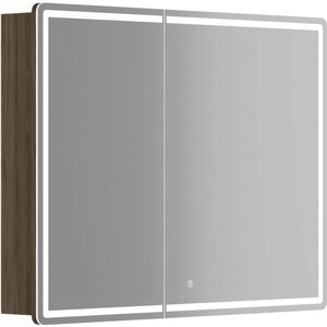 Зеркальный шкаф Sancos Mirror 100х75 подсветка, сенсор, дуб чарльстон (MI100ECH)