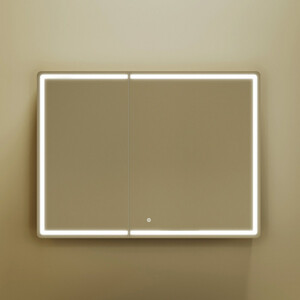 Зеркальный шкаф Sancos Mirror 100х75 подсветка, сенсор, дуб чарльстон (MI100ECH)