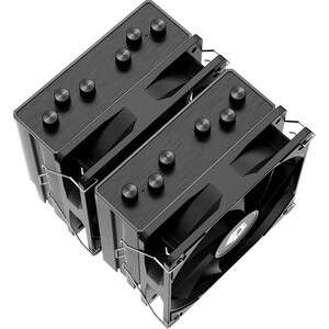 Кулер для процессора ID-COOLING SE-206-XT LGA20XX/1700/1200/115X/AM5/AM4 (TDP 250W, PWM, черный, 6 тепл.трубок + медная база, 2 x FAN 120mm)