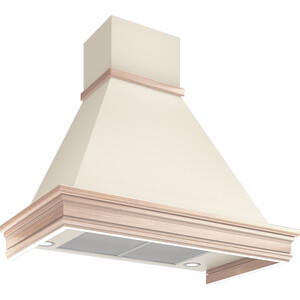 Вытяжка Elikor Вилла Валенсия 90П-650-П3Д топленое молоко/дуб неокрашенный