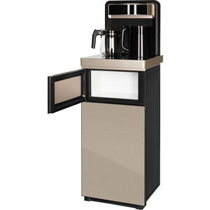 Кулер для воды напольный Hiberg UF 95 Gold с чайным столиком