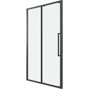 Душевая дверь Grossman Cosmo 130х195 прозрачная черная матовая 100K33021302100 27900₽