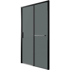 Душевая дверь Grossman Style 130х195 тонированная черная матовая 100K33051302110 29700₽