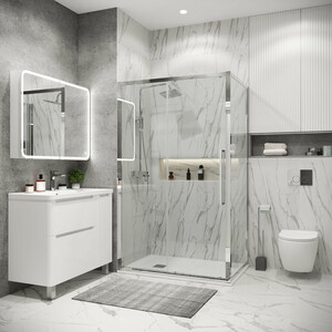 Душевой уголок Grossman Cosmo 120x80 прозрачный, хром (120.K33.02.1280.10.00)