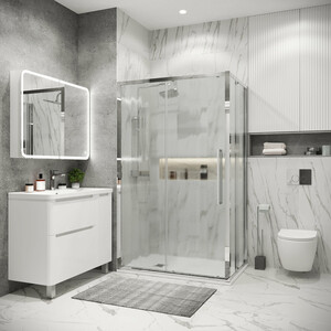 Душевой уголок Grossman Cosmo 120x70 шиншилла хром 120K330212701002 44300₽