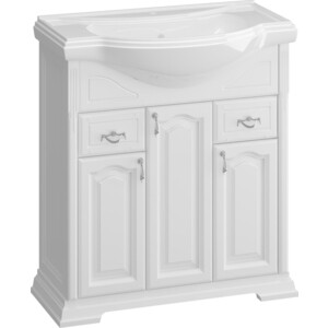 Тумба под раковину Opadiris Риспекто 80 белая матовая (00-00006024)