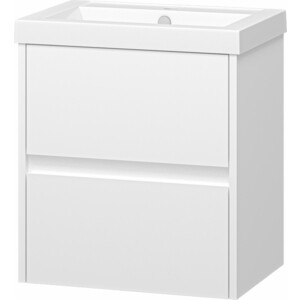 Тумба под раковину Misty Алиса 50 подвесная, белая (Э-Али01050-011П2Я)