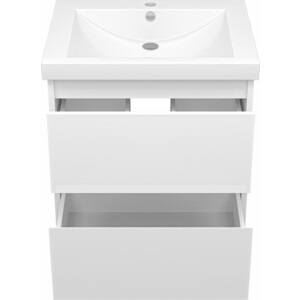 Тумба под раковину Misty Алиса 58 подвесная, белая (Э-Али01058-011П2Я)