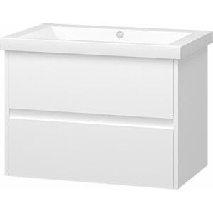 Тумба под раковину Misty Алиса 75 подвесная, белая (Э-Али01075-011П2Я)