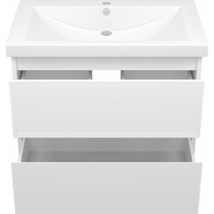 Тумба под раковину Misty Алиса 75 подвесная, белая (Э-Али01075-011П2Я)