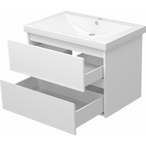 Тумба под раковину Misty Алиса 75 подвесная, белая (Э-Али01075-011П2Я)