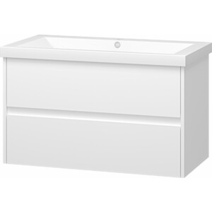 Тумба под раковину Misty Алиса 90 подвесная, белая (Э-Али01090-011П2Я)