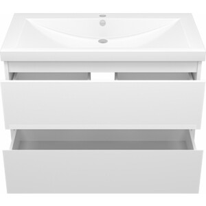 Тумба под раковину Misty Алиса 90 подвесная, белая (Э-Али01090-011П2Я)