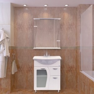 Тумба под раковину Misty Дрея 65 белая (Э-Дре01065-011Я)