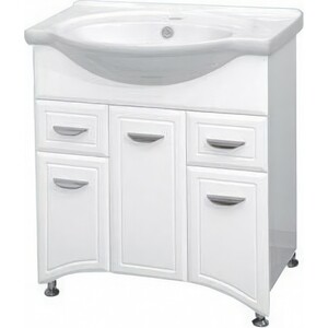 Тумба под раковину Misty Дрея 75 белая (Э-Дре01076-012Я)