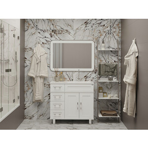 Тумба под раковину Misty Купер 90 правая, белая (П-Куп01090-0124ЯП)