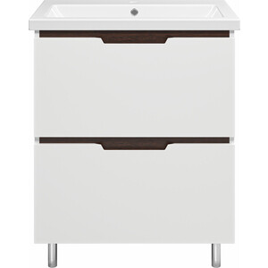 Тумба под раковину Misty Лайм 70 белая/венге (Э-Лай01070-2Я)