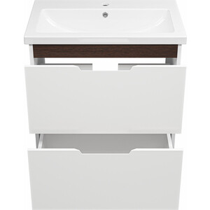 Тумба под раковину Misty Лайм 70 белая/венге (Э-Лай01070-2Я)