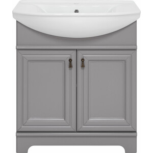 Тумба под раковину Misty Лувр 75 серая (П-Лвр01075-502)
