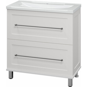 Тумба под раковину Misty Марта 80 белая (П-Мрт07080-011Пр)