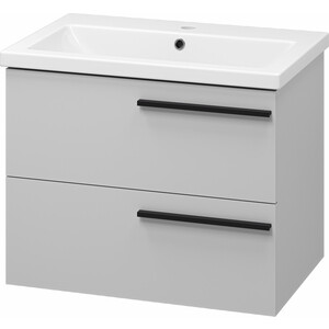 Тумба под раковину Misty Ненси 70 подвесная, серая (П-Нен-09070-502Я)