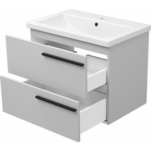 Тумба под раковину Misty Ненси 70 подвесная, серая (П-Нен-09070-502Я)