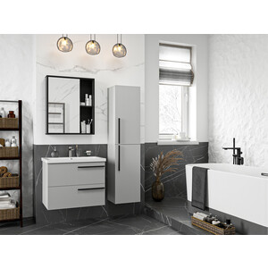 Тумба под раковину Misty Ненси 70 подвесная, серая (П-Нен-09070-502Я)