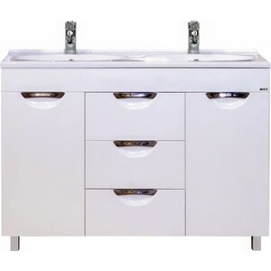 Тумба под раковину Misty София 120 3 ящика, белая (П-Соф01120-0113Я)