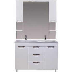 Тумба под раковину Misty София 120 3 ящика, белая (П-Соф01120-0113Я)