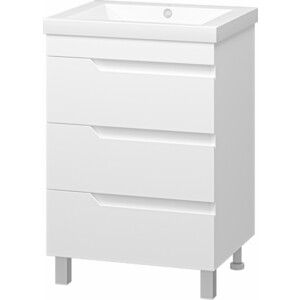 Тумба под раковину Misty Софт 60 белая (П-Соф-01060-0113Я)