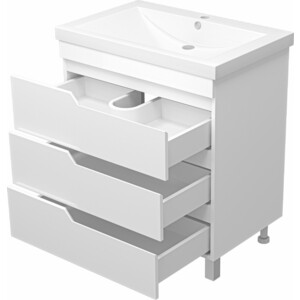 Тумба под раковину Misty Софт 75 белая (П-Соф-01075-0113Я)