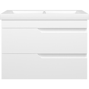 Тумба под раковину Misty Софт 75 подвесная, белая (П-Соф-01075-011П2Я)