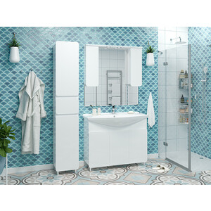 Тумба под раковину Misty Чегет 105 белая (П-Чег-01105-011)