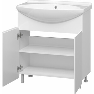 Тумба под раковину Misty Чегет 75 белая (П-Чег-01075-011)