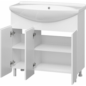 Тумба под раковину Misty Чегет 85 белая (П-Чег-01085-011)