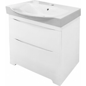 Тумба под раковину Misty Элвис 85 белая (П-Элв01085-0112Я)