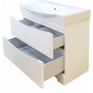 Тумба под раковину Misty Элвис 85 белая (П-Элв01085-0112Я)