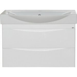 Тумба под раковину Misty Элвис 85 подвесная, белая (П-Элв01085-0112ЯПо)