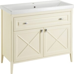 Тумба под раковину ASB-woodline Монте 100 благородный бежевый (10792)