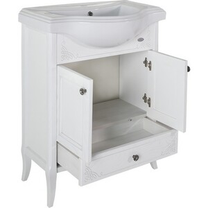 Тумба под раковину ASB-woodline Салерно 65 белая (9695)