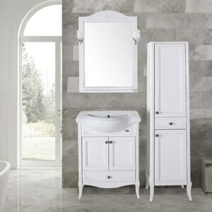 Тумба под раковину ASB-woodline Салерно 65 белая (9695)