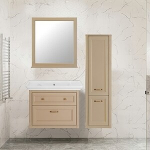 Тумба под раковину ASB-woodline Толедо 85 подвесная, капучино (11212)