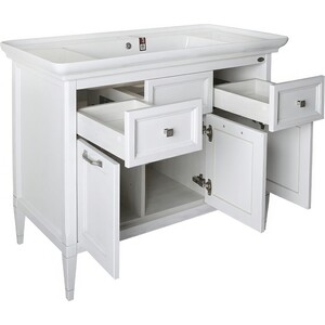 Тумба под раковину ASB-woodline Гранда 105 белая (11486)