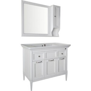 Тумба под раковину ASB-woodline Гранда 105 белая (11486)