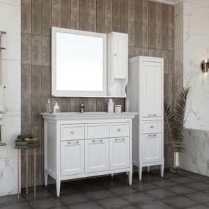 Тумба под раковину ASB-woodline Гранда 105 белая (11486)