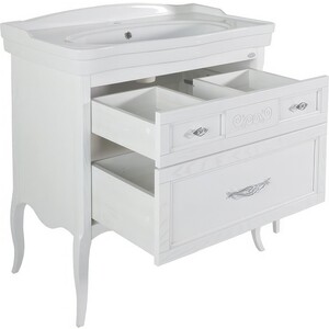 Тумба под раковину ASB-woodline Модерн 85 белая (11247)